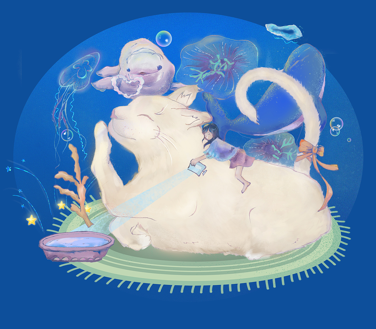 猫咪的幻想——晚安系列（图ZMTIwMTU2Njgw） - 图案 - 站酷设计师SHANXIAHUIMOU原创素材 - 站酷ZCOOL