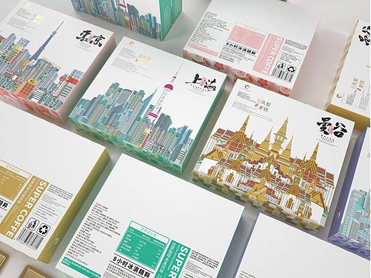 城市印象系列咖啡包装