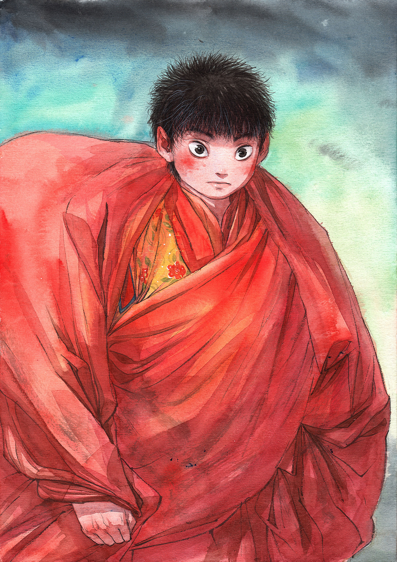 漫画《仓央嘉措》近期（图ZNDYwMDk2ODA=） - 绘画 - 站酷设计师格子炒饭原创素材 - 站酷ZCOOL