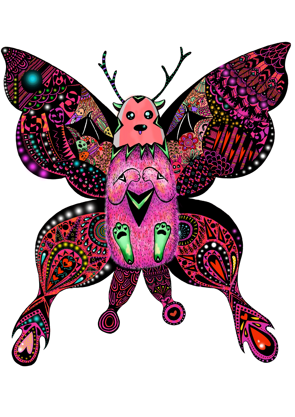 怪兽花园(gif)|插画|插画习作|maer麻药 - 原创作品 - 站酷 (zcool)