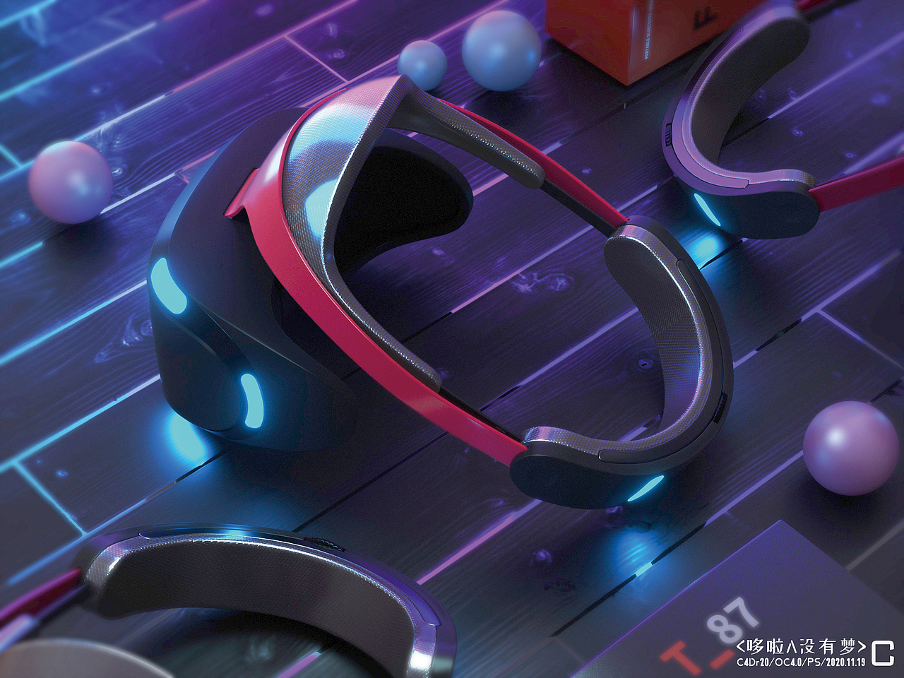 C4D耳机,手机单帧临摹,芯片单帧制作。