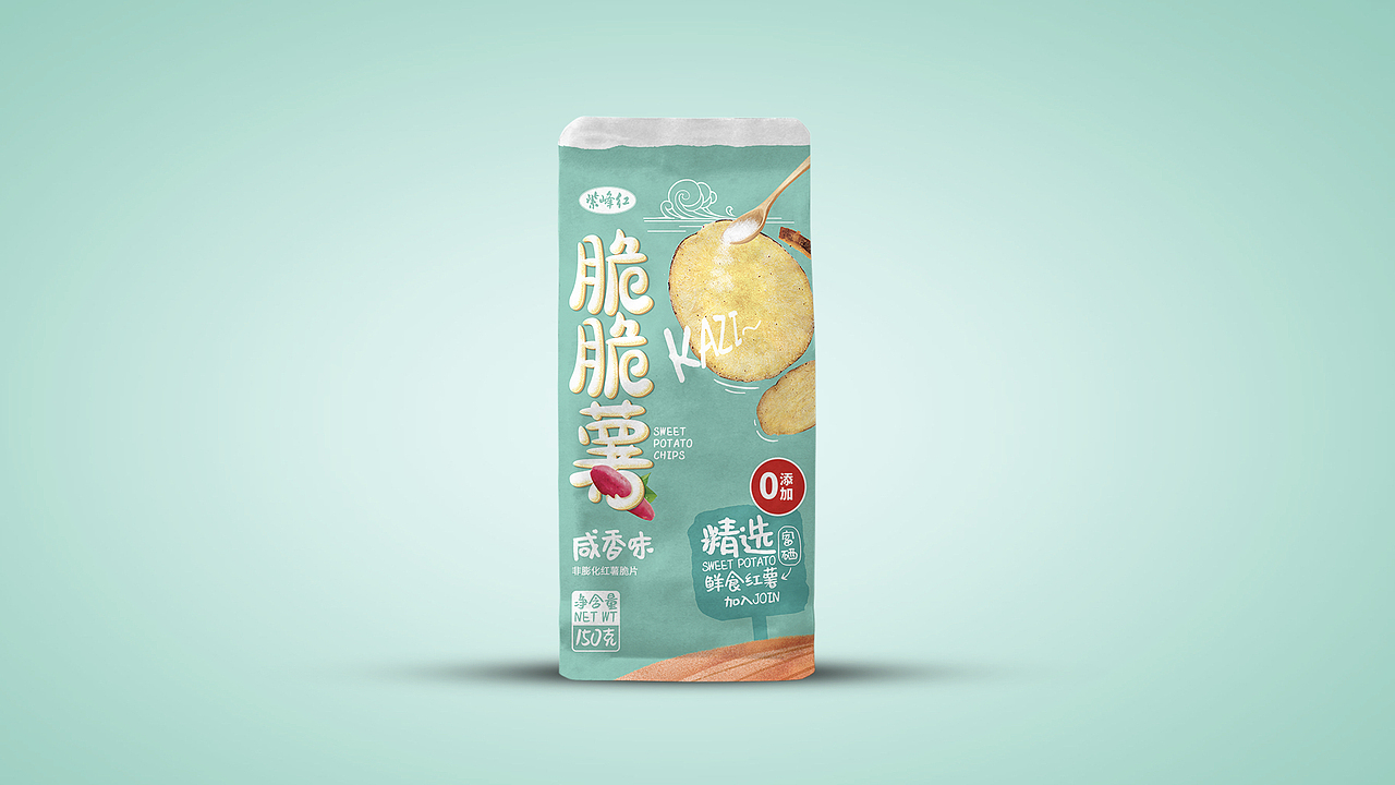 《脆脆薯》红薯脆片包装设计