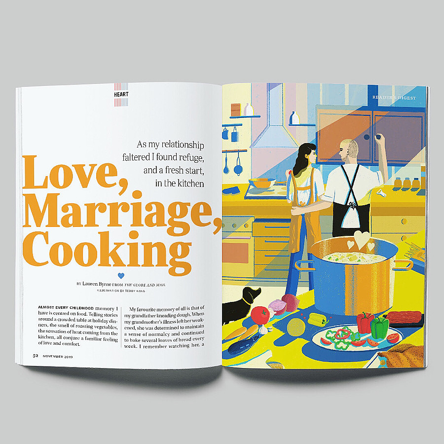 Love, Marriage, Cooking（图ZMjE2Mzk0MzU2） - 商业插画 - 站酷设计师teddyteddykang原创素材 - 站酷ZCOOL