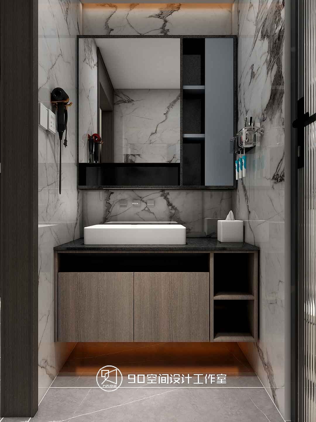 90空间设计∣《黑与白》157平方现代（图ZMjgyMjMzNzIw） - 家装设计 - 站酷设计师设计师赵响原创素材 - 站酷ZCOOL