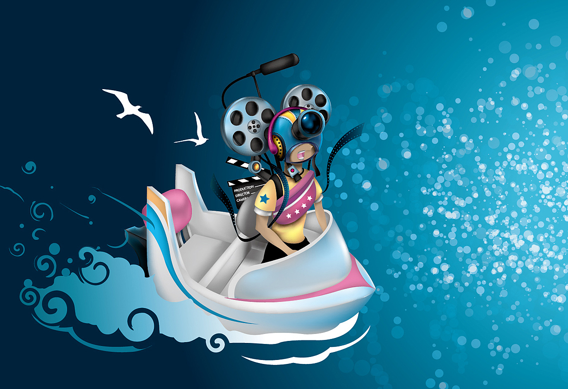 摄像有关的插画壁纸（图ZNzUyOTI4MA==） - 新锐潮流插画 - 站酷设计师庄正原创素材 - 站酷ZCOOL