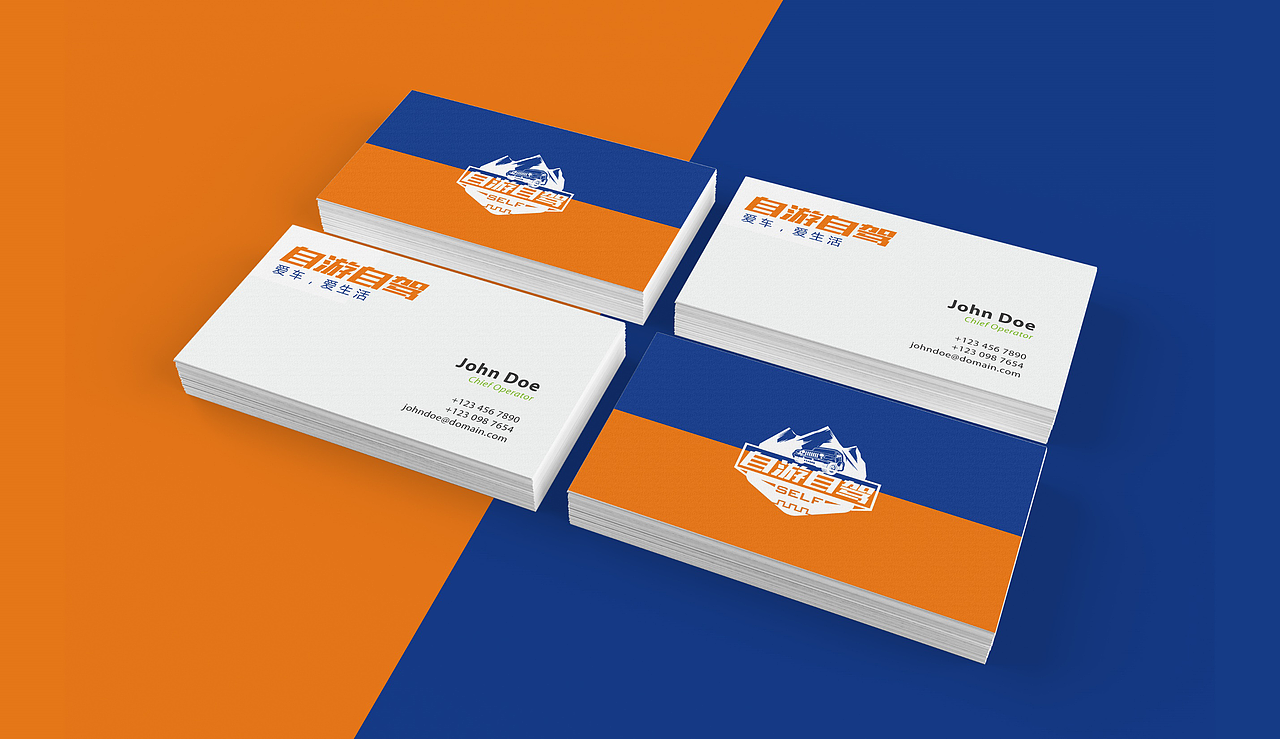 必行设计作品-自游自驾LOGO设计