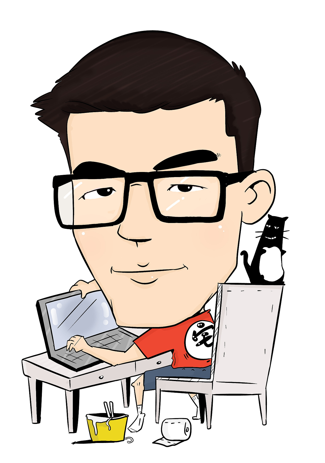 肖像漫画|动漫|单幅漫画|麦子漫画_原创作品-站酷zcool