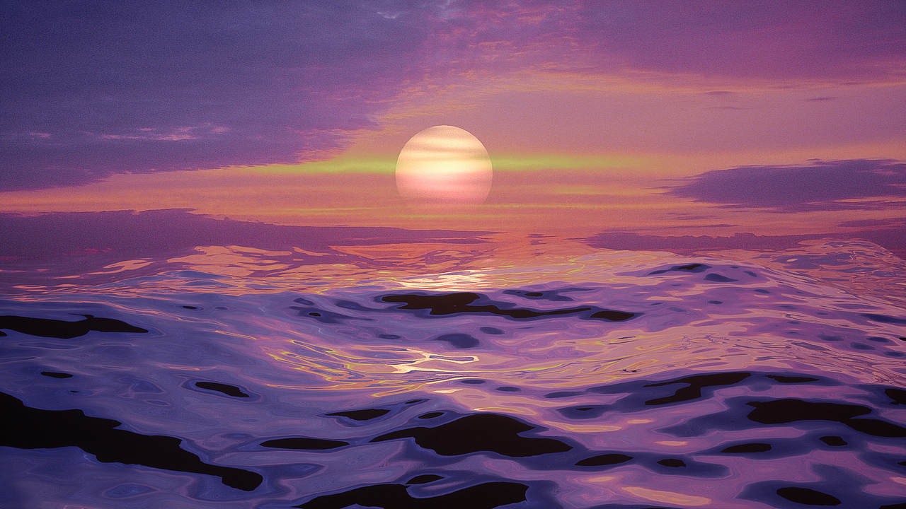 3原创作品三维动画/影视c4d蒸汽波紫色粉色海洋饺子皮小笼包饺子皮