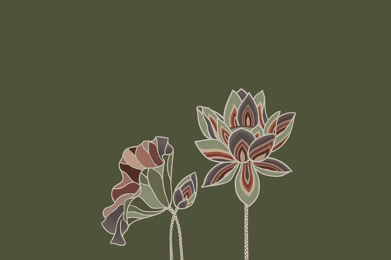 莲花（图ZMTkyOTI3MzI4） - 艺术插画 - 站酷设计师哈木文创工作室原创素材 - 站酷ZCOOL