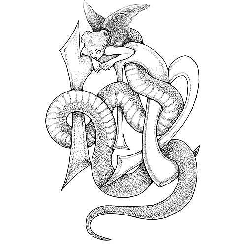 星肖绘 室女座 生肖蛇 |插画|概念设定|叶飞的星肖绘_原创作品-站酷