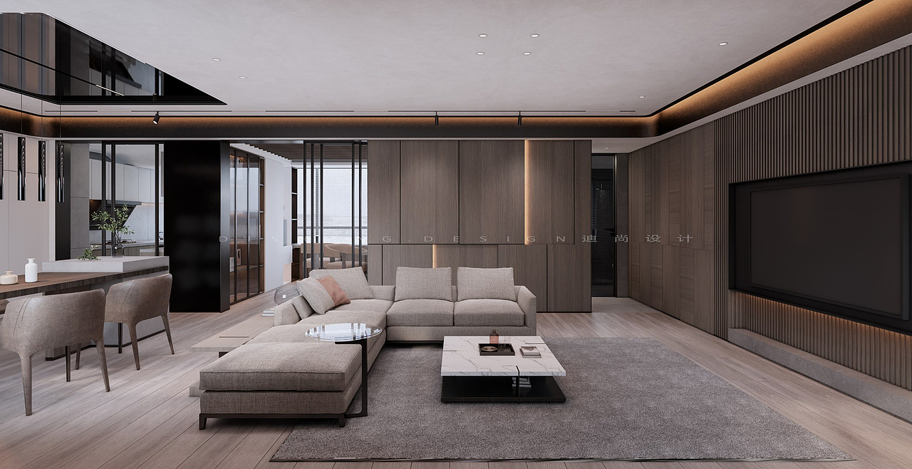 重塑 | 现代空间里的温馨对白（图ZMjYwNTI3NzUy） - 家装设计 - 站酷设计师深圳迪尚设计原创素材 - 站酷ZCOOL