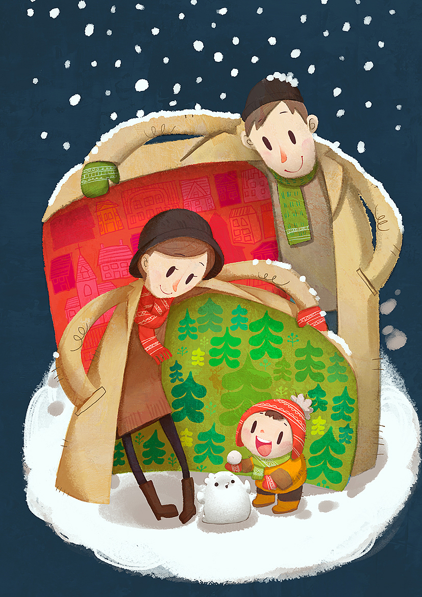 2014礼卡（图ZMjMxMzUyMDQ=） - 儿童插画 - 站酷设计师疾风谕草原创素材 - 站酷ZCOOL