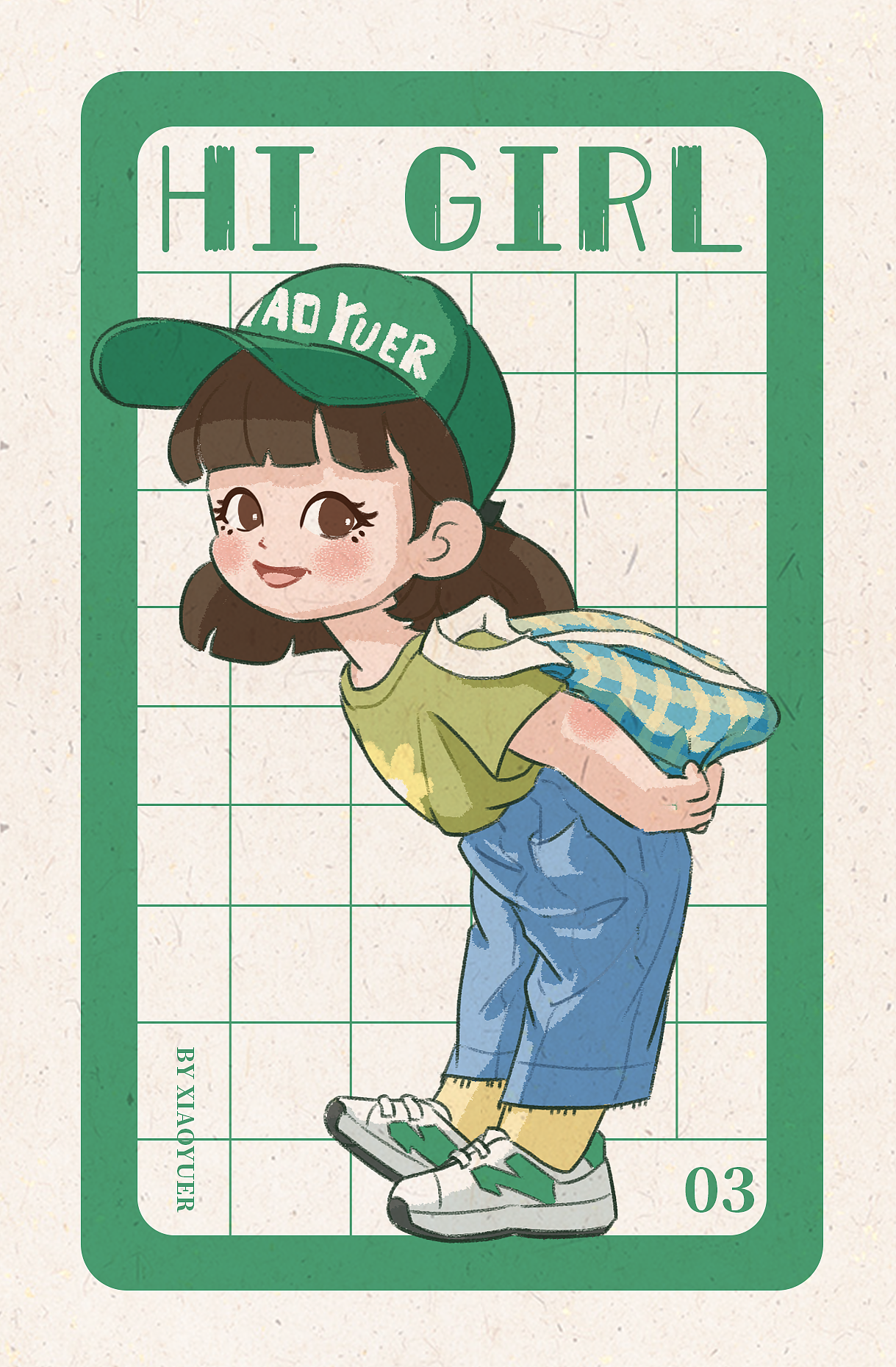 Hi girl第一弹（图ZMjk5NzY5MDAw） - 创作习作 - 站酷设计师可可鱼糖原创素材 - 站酷ZCOOL