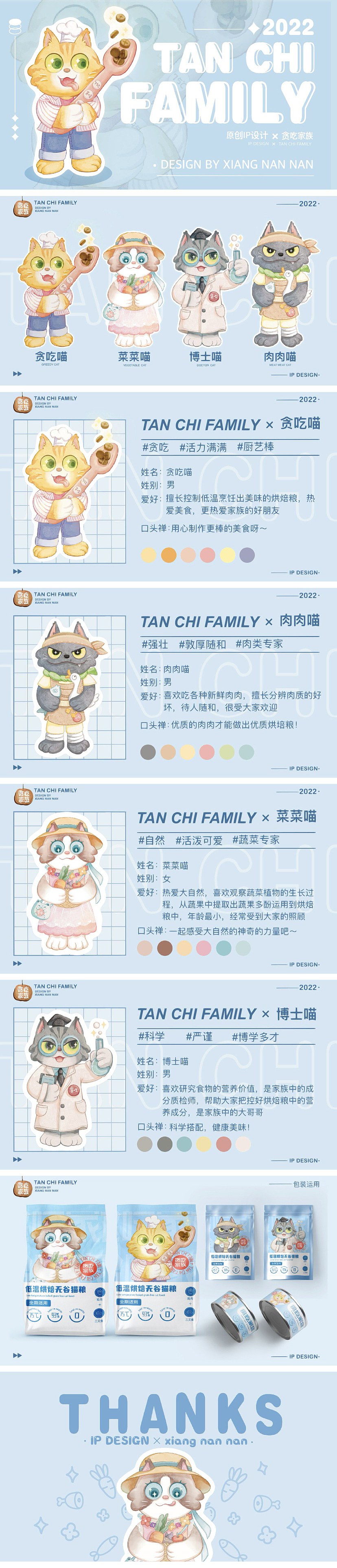 贪吃家族猫粮IP设计（图ZMzI5NzMwMDk2） - IP形象 - 站酷设计师向难难原创素材 - 站酷ZCOOL