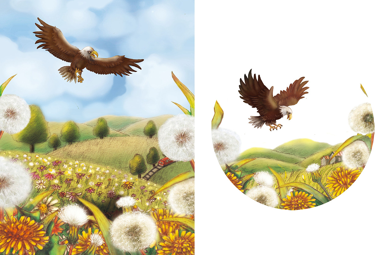 《小山羊卖瓜》（图ZMjQwOTMwOTA4） - 儿童插画 - 站酷设计师荞麦hui原创素材 - 站酷ZCOOL