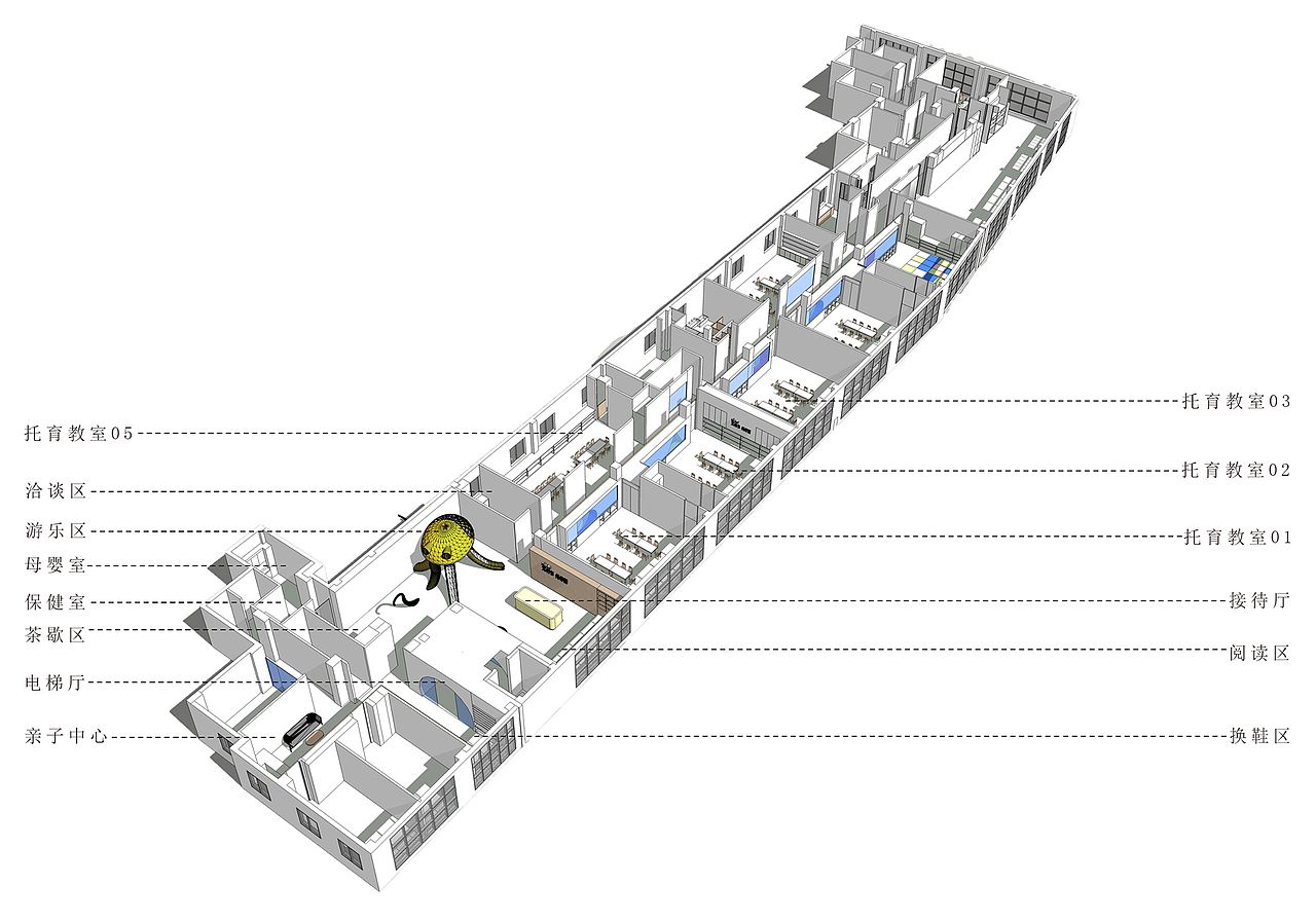 积木游戏丨莆田艾幼尔托育园（图ZMjIyMjYyNzM2） - 商业空间设计 - 站酷设计师XTENDERE新得建筑原创素材 - 站酷ZCOOL