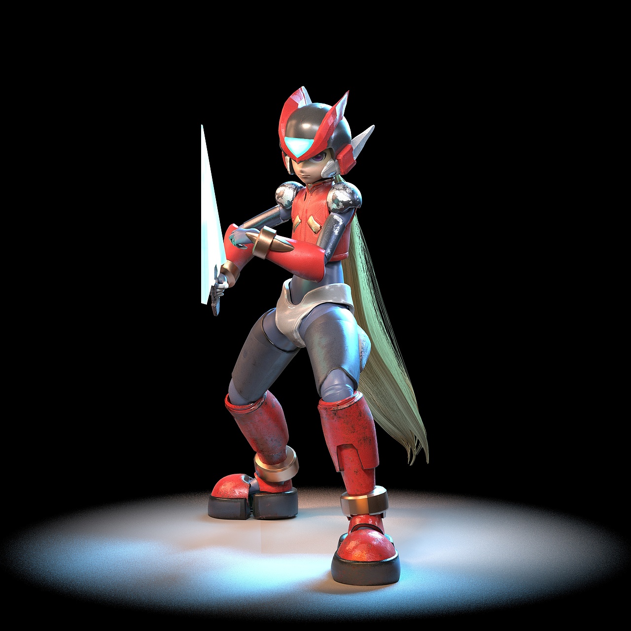 zbrush maya 练习 洛克人zero