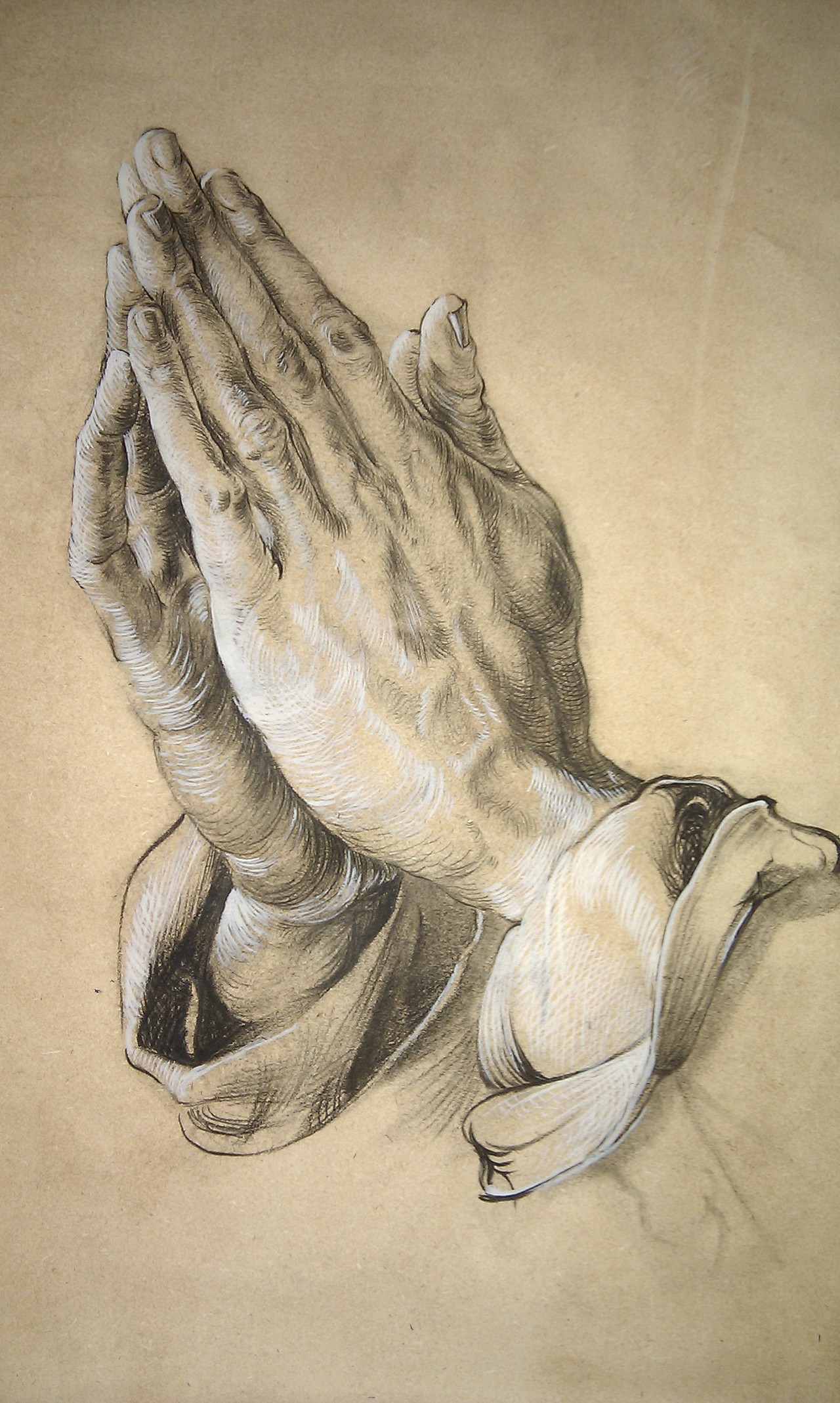 临摹丢勒信徒的手