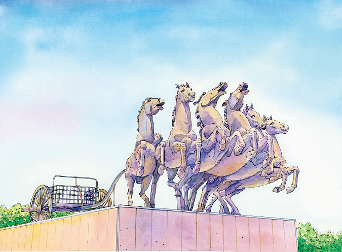 圣城洛阳||洛阳无处不飞花（图ZMjE1NjM0ODQw） - 商业插画 - 站酷设计师YOYO鹿瑶原创素材 - 站酷ZCOOL