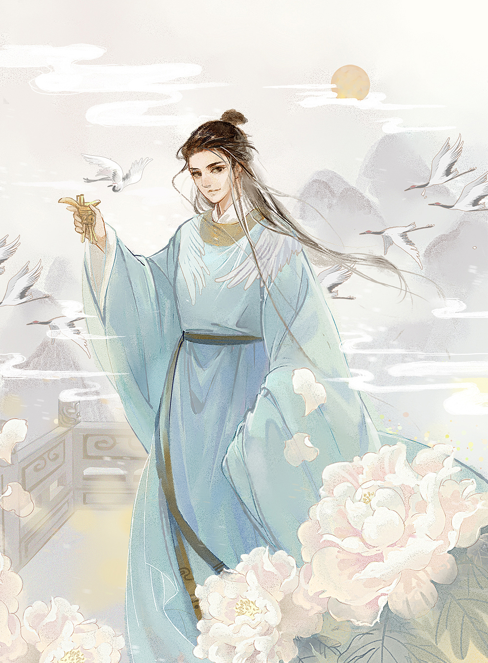 古風(fēng)插畫(huà)（圖ZMjk1MDgxOTg0） - 商業(yè)插畫(huà) - 站酷設(shè)計(jì)師仲青原創(chuàng)素材 - 站酷ZCOOL