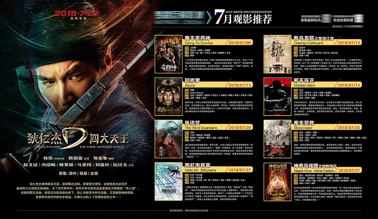 每月影片宣传版面