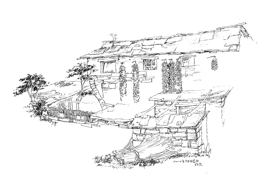 再回石板岩-水性笔速写（图ZMTU5NjE2MA==） - 绘画 - 站酷设计师76789285原创素材 - 站酷ZCOOL