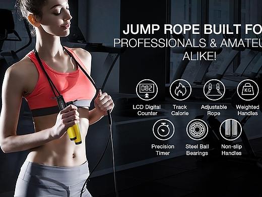 智能跳绳亚马逊广告图