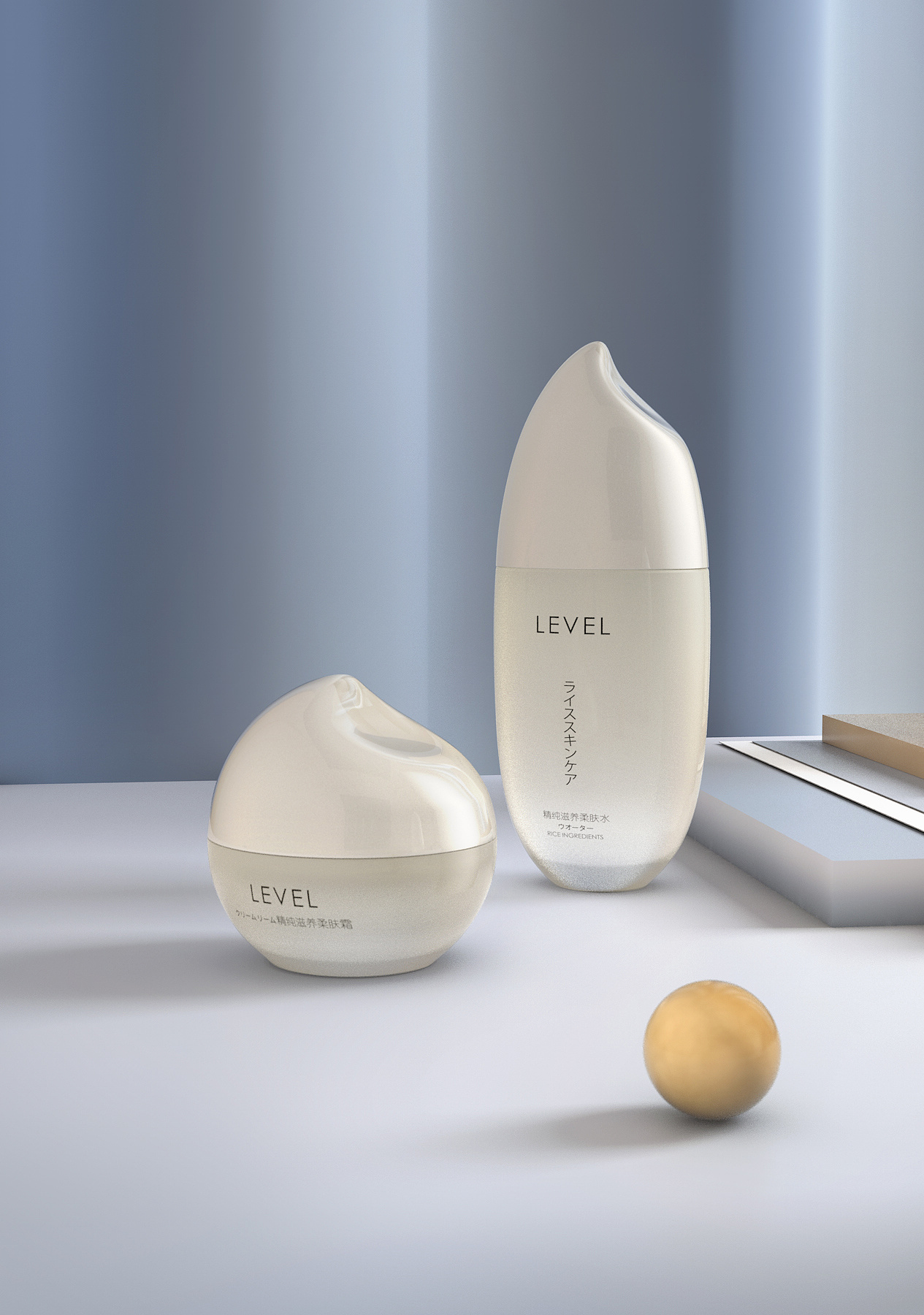 c4d 护肤品建模 渲染练习