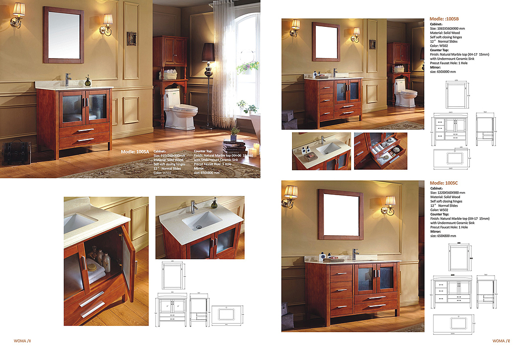 佛山浴室柜画册-瑝玛卫浴案