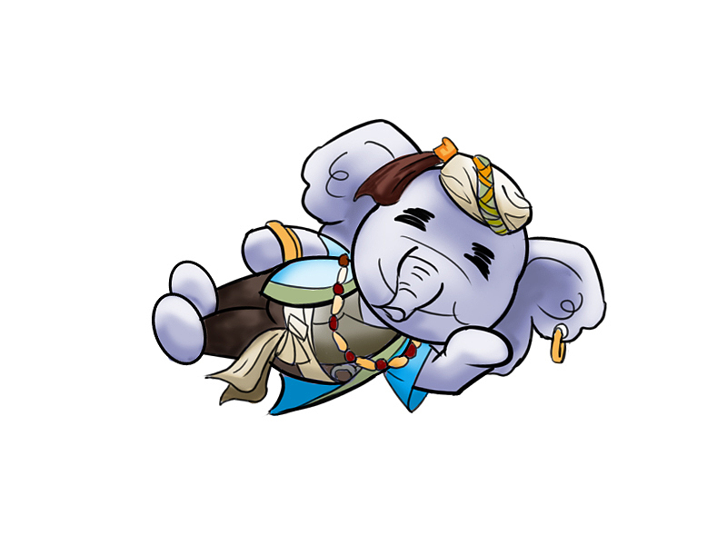 泰国皇家大象形象插画（图ZMjk0Mjg2OTQ4） - 商业插画 - 站酷设计师立夋原创素材 - 站酷ZCOOL