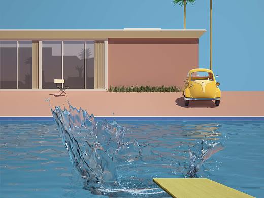 假裝在現(xiàn)場 —— 更大的水花（個人主頁-ZNDAyNTIzNjA=） - 場景 - 站酷設(shè)計師背包的熊在在原創(chuàng)素材 - 站酷ZCOOL