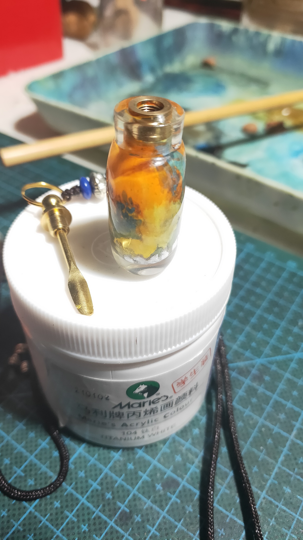 【山水大写意】鼻烟壶内画初体验（图ZMjYxNTc3OTg4） - 绘画 - 站酷设计师斫画丁丁原创素材 - 站酷ZCOOL