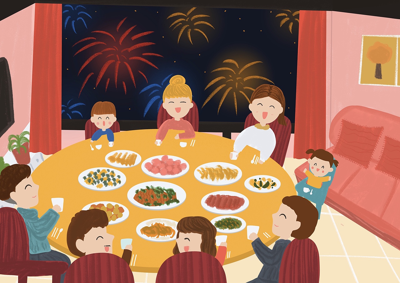 一家人的小时光