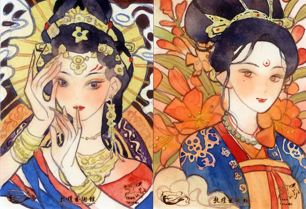 一些手绘卡（图ZMzI5MjkxNDQ4） - 商业插画 - 站酷设计师忍冬2333原创素材 - 站酷ZCOOL