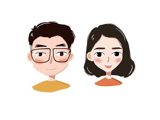 手绘头像（个人主页-ZMjU5NjI1MTY=） - 创作习作 - 站酷设计师Mon西西花花原创素材 - 站酷ZCOOL