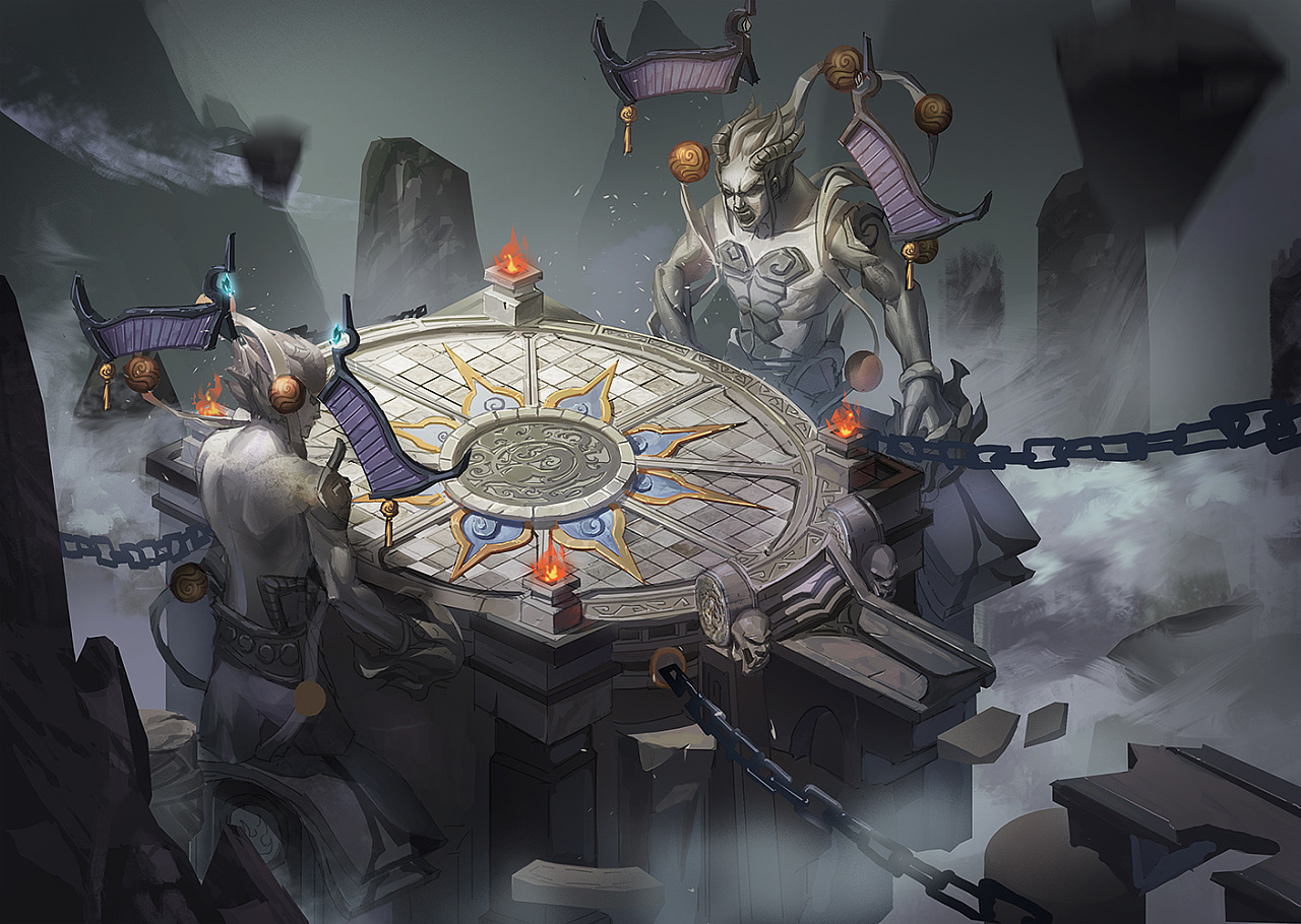 一波儿古风建筑设定~|插画|游戏原画|星锐菌 - 原创作品 - 站酷