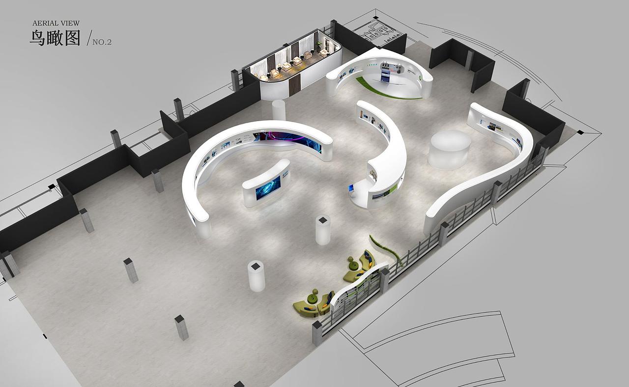 比克电池展厅空间设计