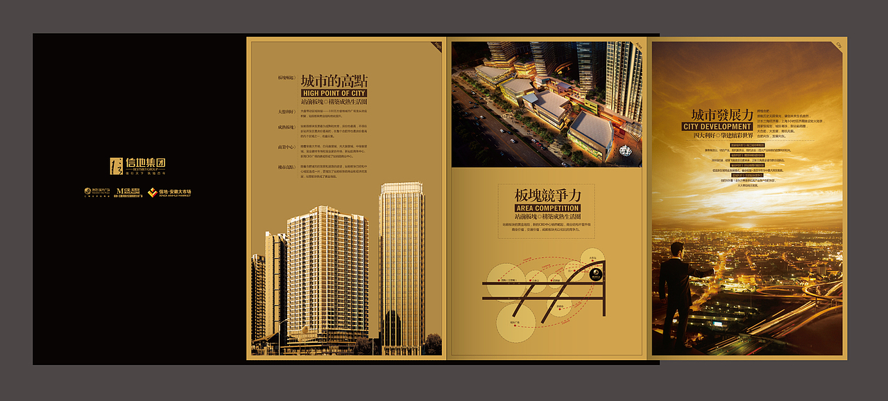 合肥信地城市广场销售折页(2010年作品)