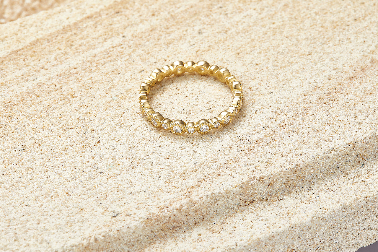 商业珠宝场景黄色肌理石摄影拍摄