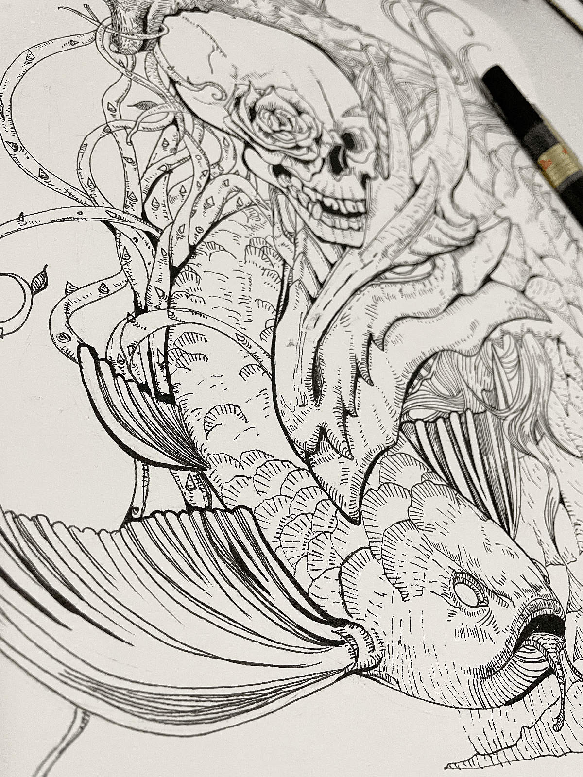 骷髅、龙、狐狸、龙鱼（图ZMjc2ODI1ODI0） - 创作习作 - 站酷设计师三千眼原创素材 - 站酷ZCOOL