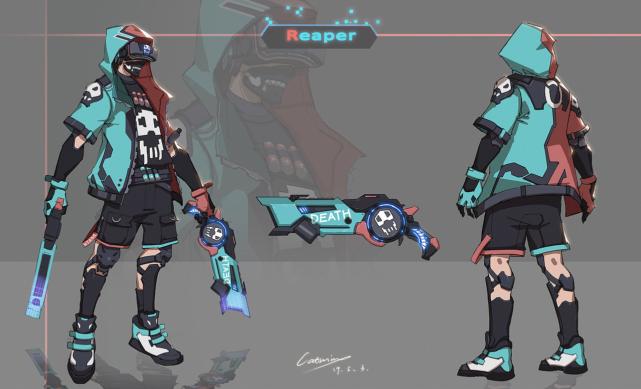 Reaper（圖ZMTU2NzgxNDEy） - 游戲原畫(huà) - 站酷設(shè)計(jì)師木黑巾原創(chuàng)素材 - 站酷ZCOOL