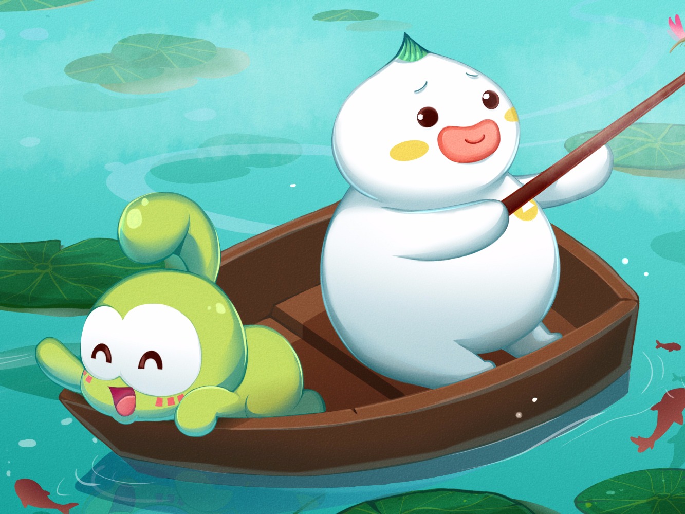 19年4399的吉祥物插画豆娃