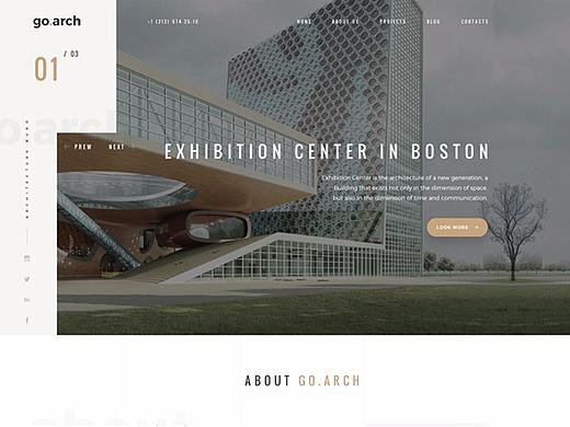 建筑设计品牌官网视觉设计