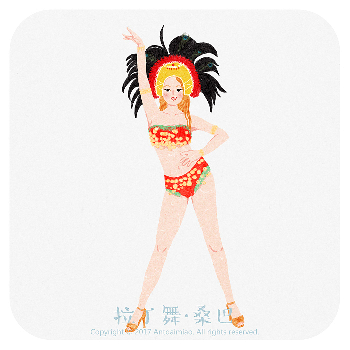 《舞蹈系列》插画