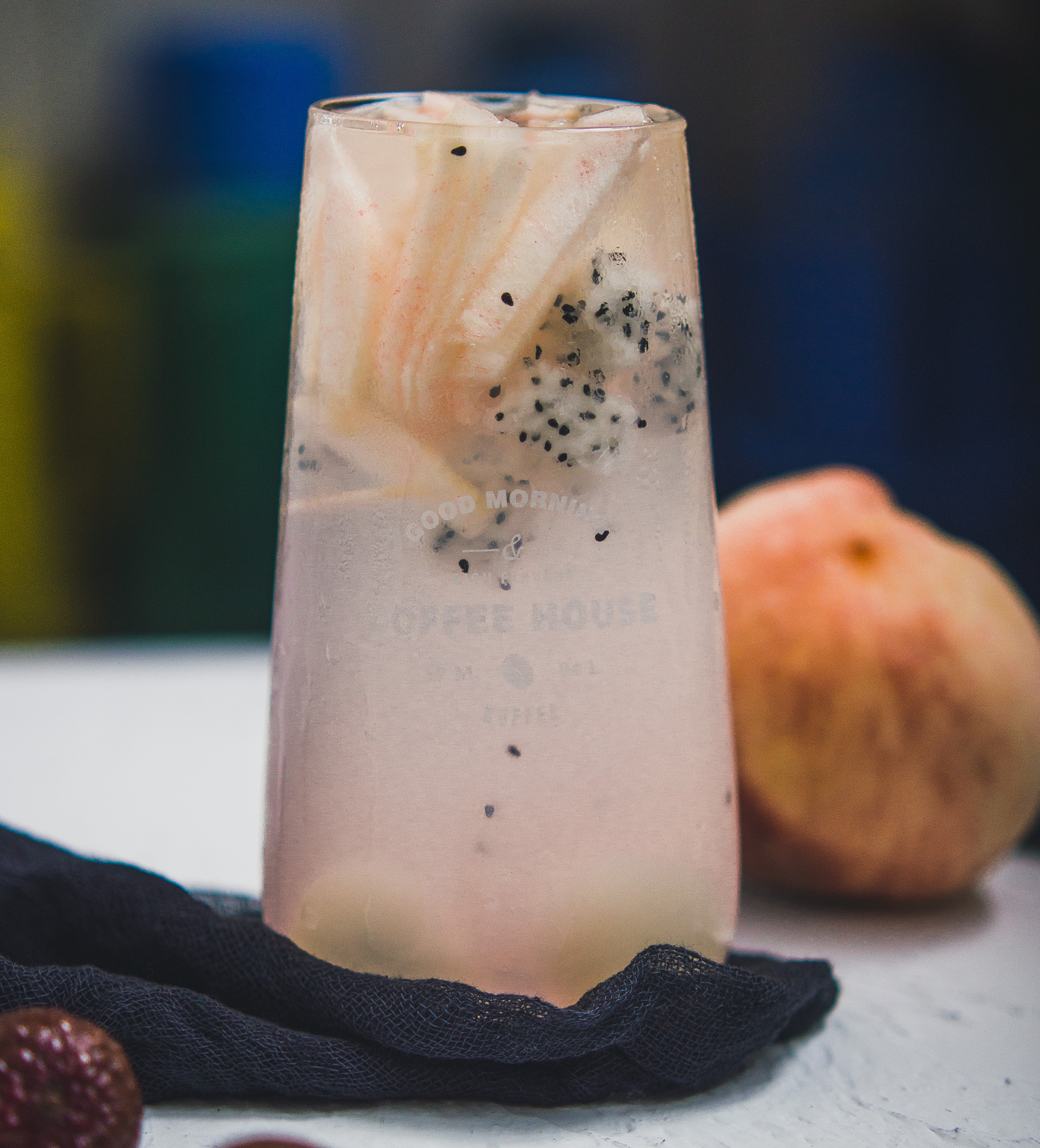 气泡水荔枝味道妃子笑拍摄