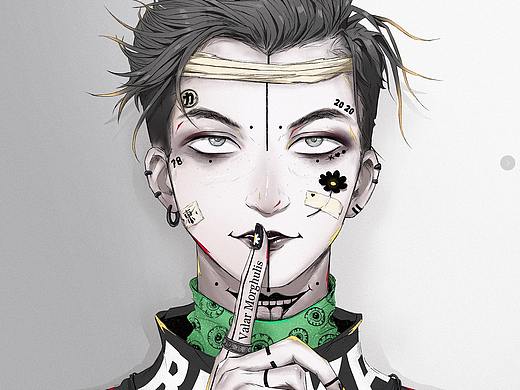 自己畫(huà)自己（個(gè)人主頁(yè)-ZNTEwODUxODQ=） - 創(chuàng)作習(xí)作 - 站酷設(shè)計(jì)師RUKA7008原創(chuàng)素材 - 站酷ZCOOL