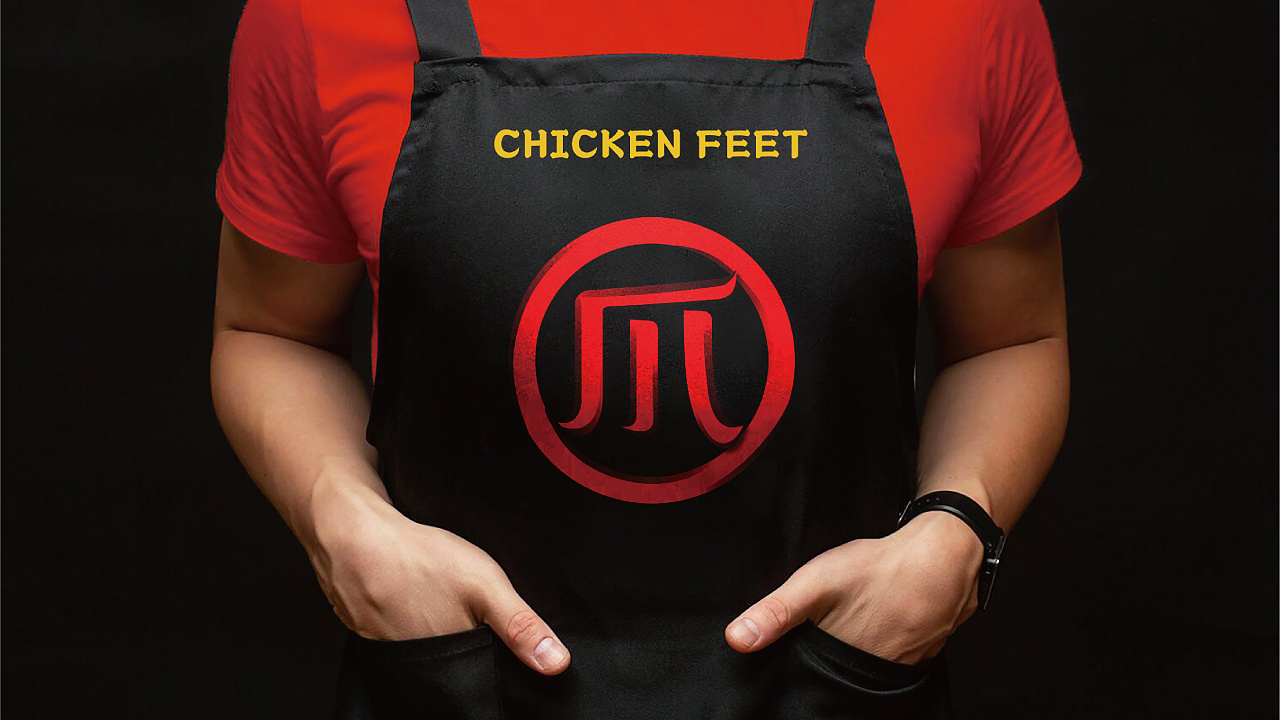 食指鸡爪餐饮品牌形象logo设计