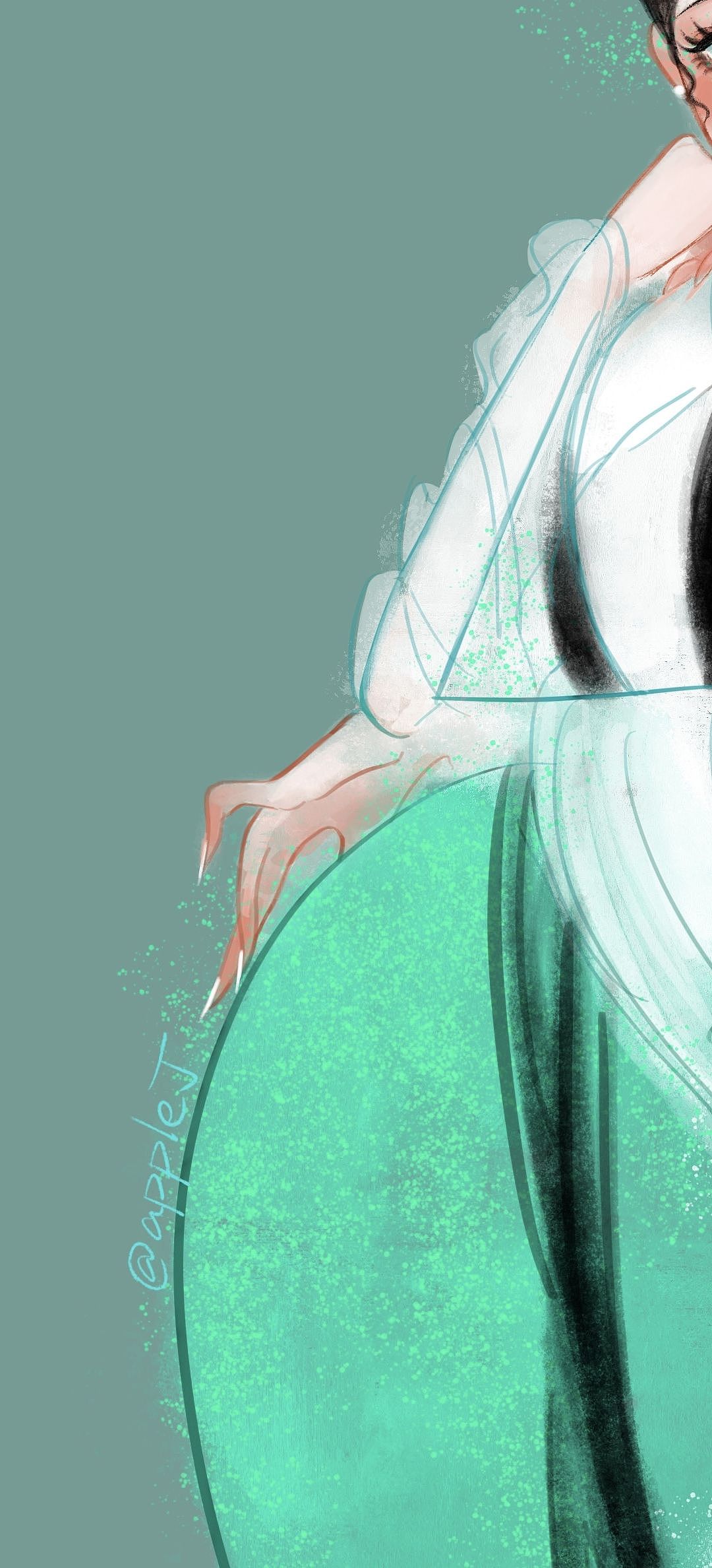 apple丁原创插画/青蛇白蛇