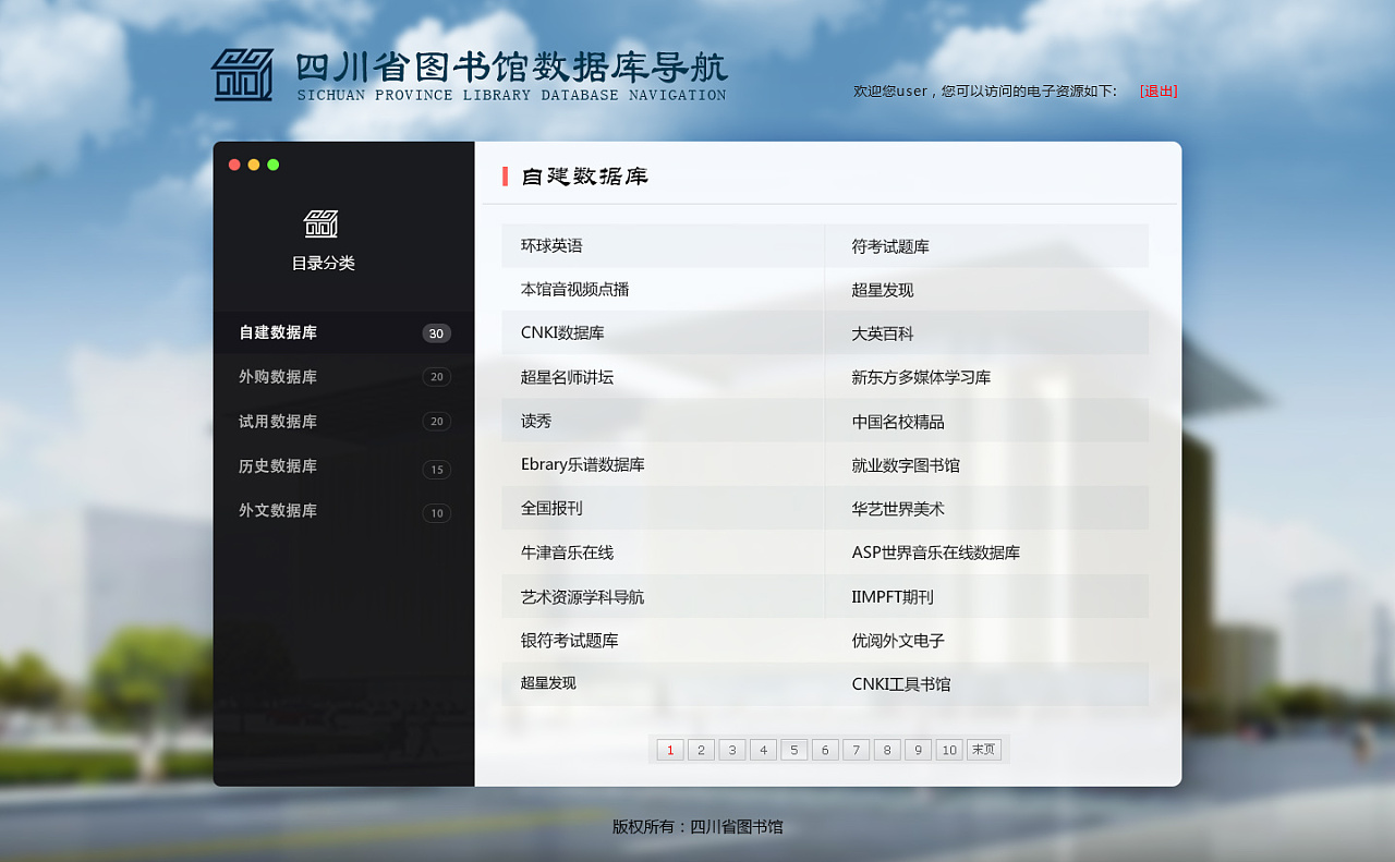 网页资源导航列表
