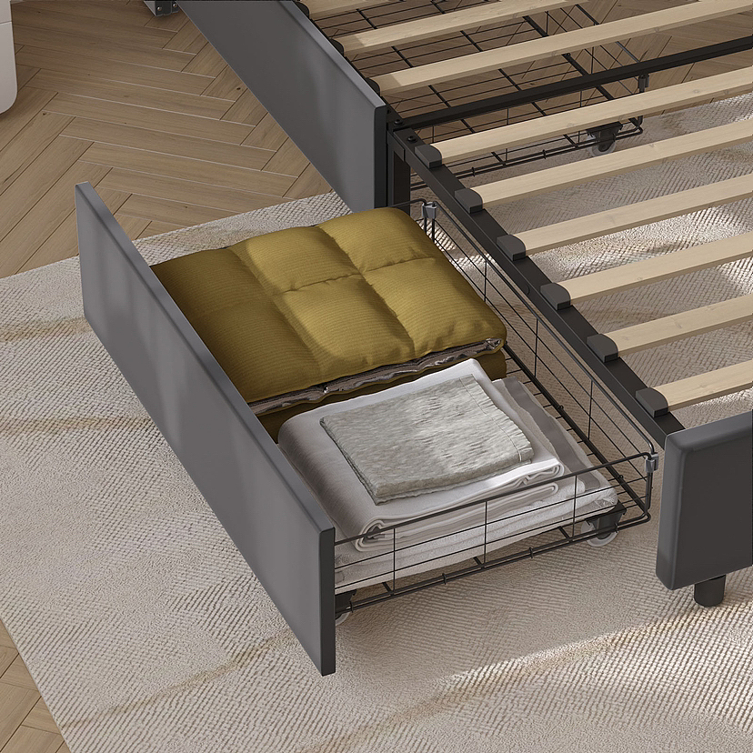 电商详情主图三维渲染 床垫支架 |三斤六创意工坊